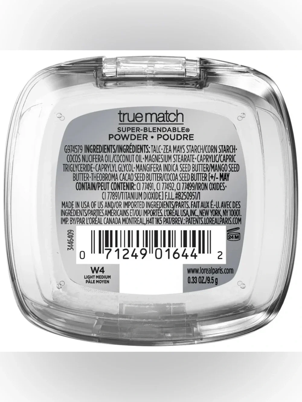 L'Oreal True Match Super-Blendable Pressed Powder - W4 Light Medium, NEW